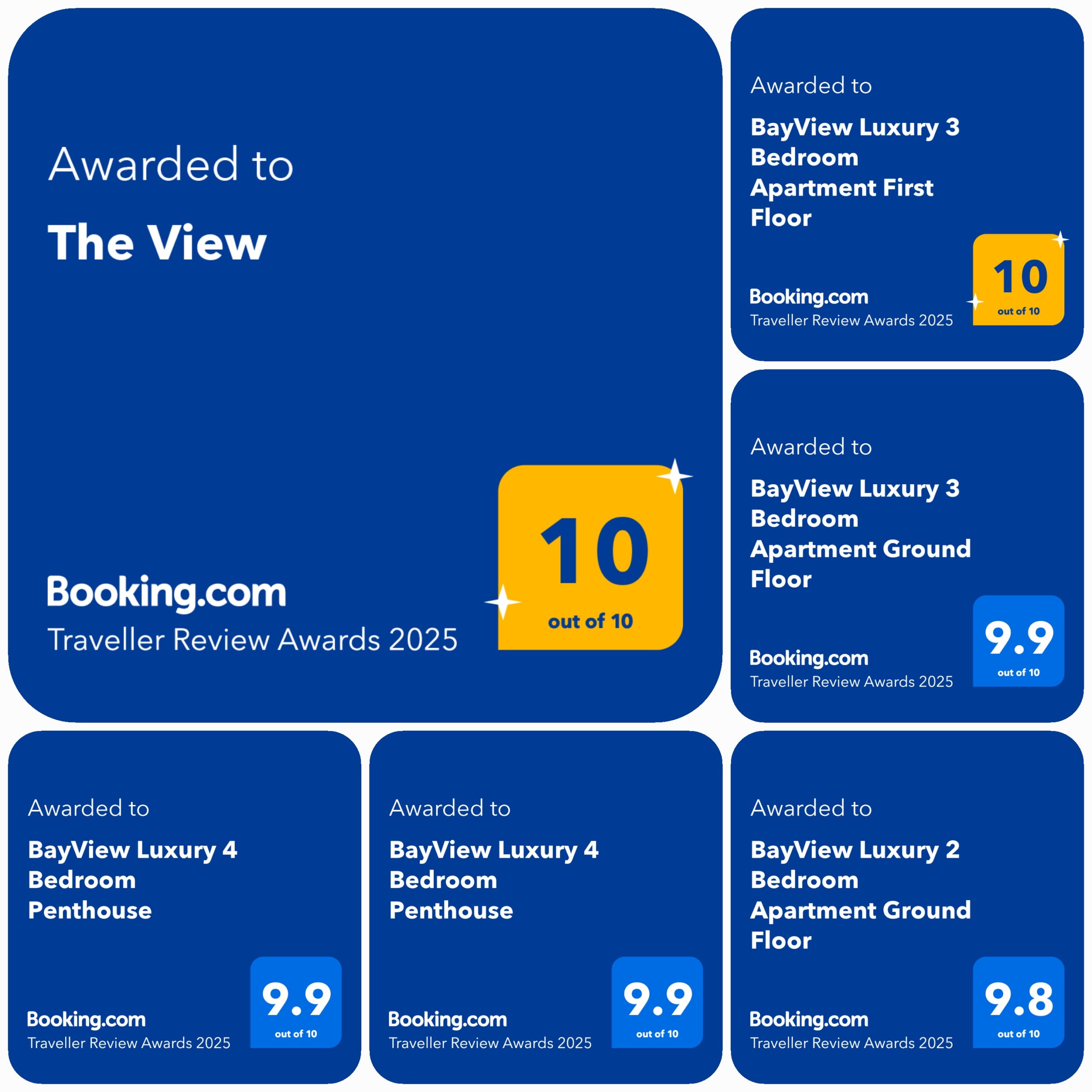 booking.com awards